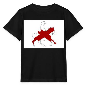 Alabama State Flag Cowboy - Stanley/Stella MINI CREATOR Kids’ T-Shirt - black - Front - Mikhail (115cm)