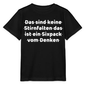 witzige sprüche sixpack - Stanley/Stella Kinder T-Shirt MINI CREATOR  - Schwarz - Vorne - Mikhail (115cm)
