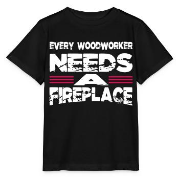 construction carpenter americas jokes - Stanley/Stella Kinder T-Shirt MINI CREATOR  - Schwarz - Vorne - Mikhail (115cm)