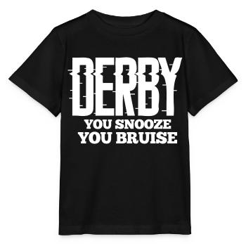 You Snooze You Bruise - Funny Derby Lover Demo - Stanley/Stella Kinder T-Shirt MINI CREATOR  - Schwarz - Vorne - Mikhail (115cm)