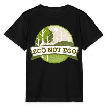 Umweltschutz, Öko statt Ego - Stanley/Stella Kinder T-Shirt MINI CREATOR  - Schwarz - Vorne - Mikhail (115cm)