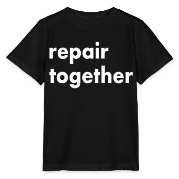 repair together - Stanley/Stella MINI CREATOR Kids’ T-Shirt - black - Front - Mikhail (115cm)