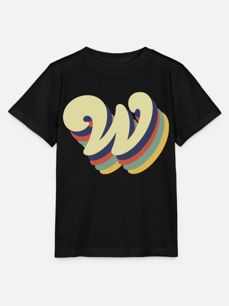 Retro-Brief w - Stanley/Stella Kinder T-Shirt MINI CREATOR - Schwarz