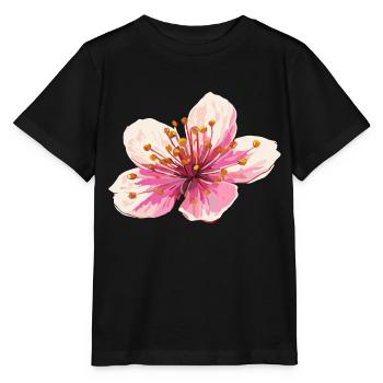 Kirschblüte - Stanley/Stella Kinder T-Shirt MINI CREATOR  - Schwarz - Vorne - Mikhail (115cm)