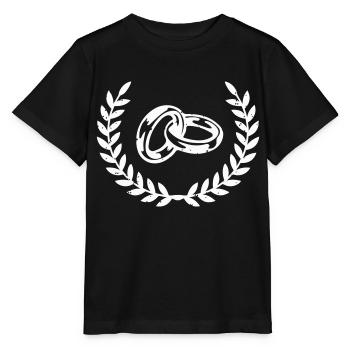 Alliances blanches - T-shirt bio MINI CREATOR Stanley/Stella Enfant - noir - Devant - Mikhail (115cm)