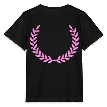 kranz pink - Stanley/Stella Kinder T-Shirt MINI CREATOR  - Schwarz - Vorne - Mikhail (115cm)