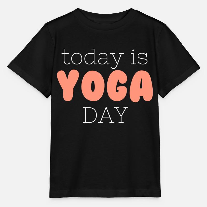 International Yoga Day - Stanley/Stella Kinder T-Shirt MINI CREATOR - Schwarz