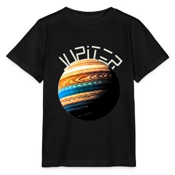Jupiter - Stanley/Stella Kinder T-Shirt MINI CREATOR  - Schwarz - Vorne - Mikhail (115cm)