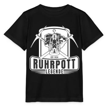 Ruhrpott legend lore mining miner - Stanley/Stella MINI CREATOR Kids’ T-Shirt - black - Front - Mikhail (115cm)