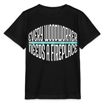 Travail du bois marteau-piqueur citation drôle menuiserie - T-shirt bio MINI CREATOR Stanley/Stella Enfant - noir - Devant - Mikhail (115cm)