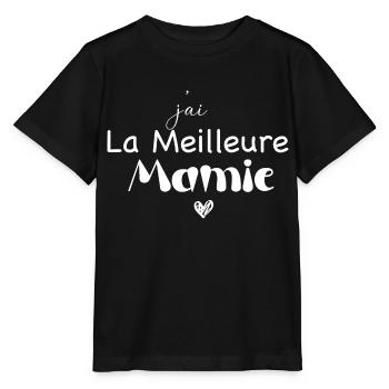 j ai La meilleure Mamie - T-shirt bio MINI CREATOR Stanley/Stella Enfant - noir - Devant - Mikhail (115cm)