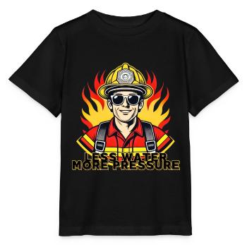 Moins d’eau, plus de pression - T-shirt bio MINI CREATOR Stanley/Stella Enfant - noir - Devant - Mikhail (115cm)