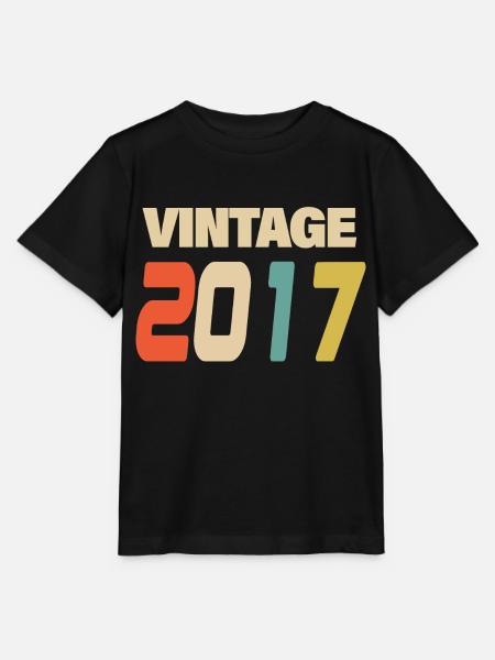 2017 Vintage Retro Classic 2017 - Stanley/Stella MINI CREATOR Kids’ T-Shirt - black