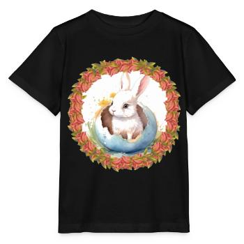 Lapin de Pâques Oeuf de Pâques Lapin de Pâques Oeuf de lapin - T-shirt bio MINI CREATOR Stanley/Stella Enfant - noir - Devant - Mikhail (115cm)