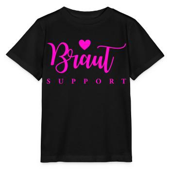 braut support - Stanley/Stella Kinder T-Shirt MINI CREATOR  - Schwarz - Vorne - Mikhail (115cm)