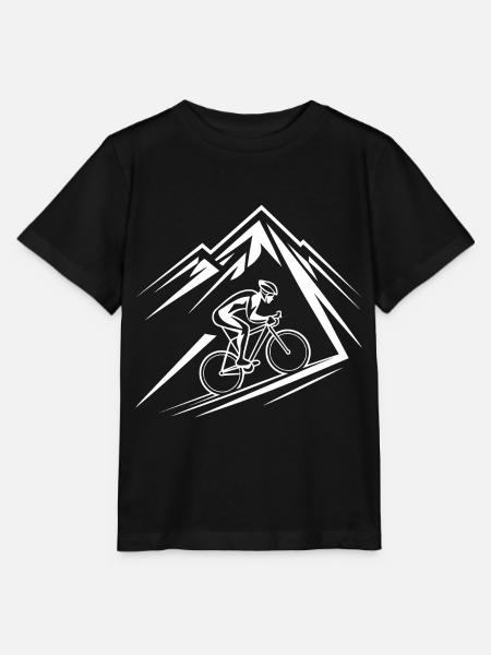 Fahrrad Berg Mountainbike Mountainbiker - Stanley/Stella Kinder T-Shirt MINI CREATOR  - Schwarz