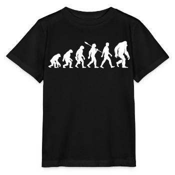 Evolution - Bigfoot - Yéti - T-shirt bio MINI CREATOR Stanley/Stella Enfant - noir - Devant - Mikhail (115cm)