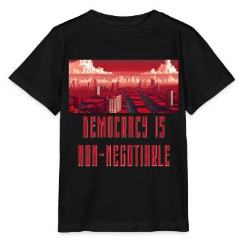 Demokratie ist nicht verhandelbar - Stanley/Stella Kinder T-Shirt MINI CREATOR  - Schwarz - Vorne - Mikhail (115cm)