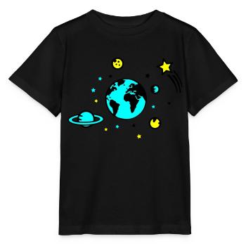 Univers 02 - T-shirt bio MINI CREATOR Stanley/Stella Enfant - noir - Devant - Mikhail (115cm)