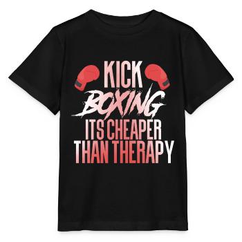 Kickboxing Kickboxing - Stanley/Stella MINI CREATOR Kids’ T-Shirt - black - Front - Mikhail (115cm)