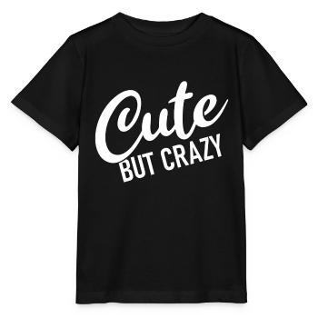 Mignon mais fou - Citation cool - Doux mais fou - T-shirt bio MINI CREATOR Stanley/Stella Enfant - noir - Devant - Mikhail (115cm)