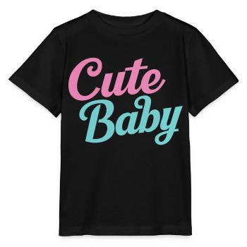 Cute baby - Stanley/Stella MINI CREATOR Kids’ T-Shirt - black - Front - Mikhail (115cm)