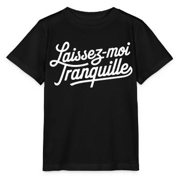 Laissez-moi tranquille - T-shirt bio MINI CREATOR Stanley/Stella Enfant - noir - Devant - Mikhail (115cm)