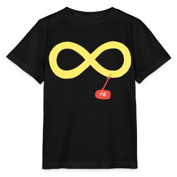 Ich und die Unendlichkeit - Stanley/Stella Kinder T-Shirt MINI CREATOR  - Schwarz - Vorne - Mikhail (115cm)
