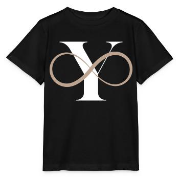 Unendlicher Buchstabe - Stanley/Stella Kinder T-Shirt MINI CREATOR  - Schwarz - Vorne - Mikhail (115cm)