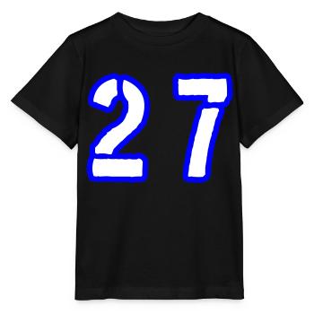 27 Symbole numérique - T-shirt bio MINI CREATOR Stanley/Stella Enfant - noir - Devant - Mikhail (115cm)