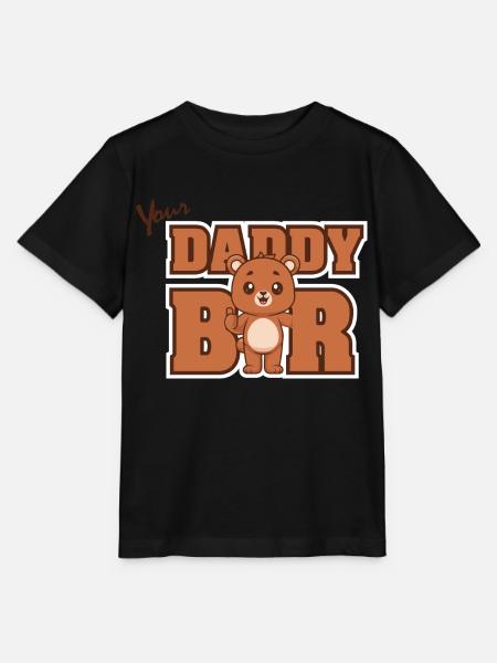 Daddy Bär - Stanley/Stella Kinder T-Shirt MINI CREATOR  - Schwarz