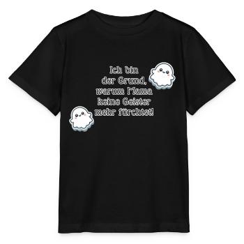Funny Baby Saying Ghosts Halloween Mom Baby - Stanley/Stella MINI CREATOR Kids’ T-Shirt - black - Front - Mikhail (115cm)