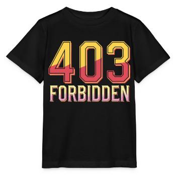 404 Forbidden - T-shirt bio MINI CREATOR Stanley/Stella Enfant - noir - Devant - Mikhail (115cm)