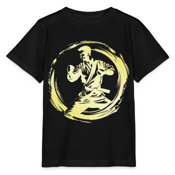 Karate Man - Stanley/Stella MINI CREATOR Kids’ T-Shirt - black - Front - Mikhail (115cm)