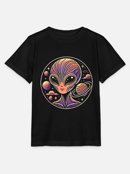 Außerirdischer Savi - Stanley/Stella Kinder T-Shirt MINI CREATOR  - Schwarz
