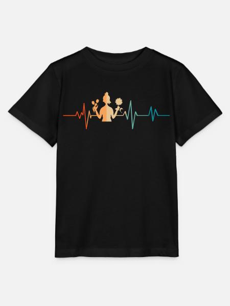 Retro Heartbeat Florist - Stanley/Stella Kinder T-Shirt MINI CREATOR - Schwarz