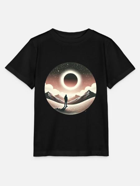 Eclipse Gaze Silhouette Design - Stanley/Stella Kinder T-Shirt MINI CREATOR - Schwarz