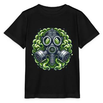 Masque à gaz drôle Fet Zone Design - T-shirt bio MINI CREATOR Stanley/Stella Enfant - noir - Devant - Mikhail (115cm)