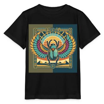 KHEPRI Dieu du Soleil Levant - T-shirt bio MINI CREATOR Stanley/Stella Enfant - noir - Devant - Mikhail (115cm)