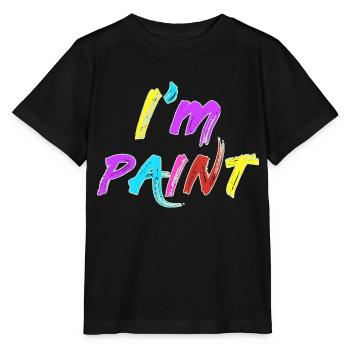 I'M PAINT - I Love to Finger Paint - Finger Paints - Stanley/Stella MINI CREATOR Kids’ T-Shirt - black - Front - Mikhail (115cm)