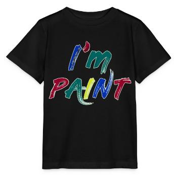 I'M PAINT - I Love to Finger Paint – Finger Paints - Stanley/Stella MINI CREATOR Kids’ T-Shirt - black - Front - Mikhail (115cm)