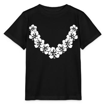 Flower Necklace - Stanley/Stella MINI CREATOR Kids’ T-Shirt - black - Front - Mikhail (115cm)