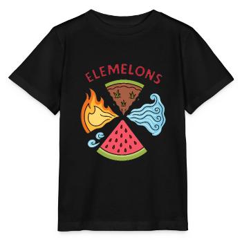 Elemelons Conception élémentaire de pastèque - T-shirt bio MINI CREATOR Stanley/Stella Enfant - noir - Devant - Mikhail (115cm)