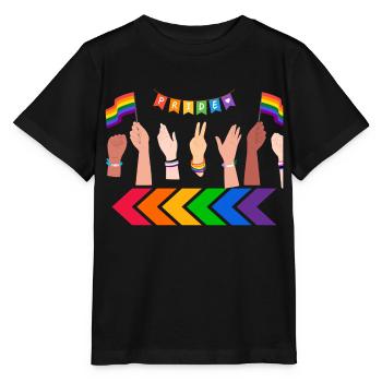 Doigt de fierté - T-shirt bio MINI CREATOR Stanley/Stella Enfant - noir - Devant - Mikhail (115cm)
