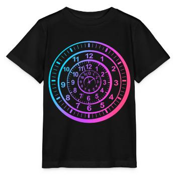 Voyage dans le temps - T-shirt bio MINI CREATOR Stanley/Stella Enfant - noir - Devant - Mikhail (115cm)