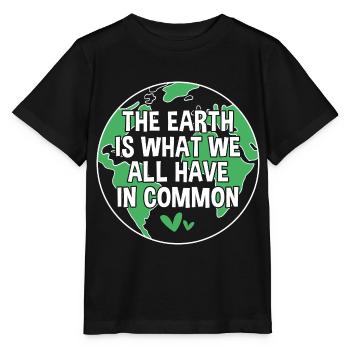 Jour de la Terre - T-shirt bio MINI CREATOR Stanley/Stella Enfant - noir - Devant - Mikhail (115cm)
