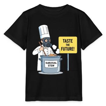 Taste the Future ! - Stanley/Stella Kinder T-Shirt MINI CREATOR  - Schwarz - Vorne - Mikhail (115cm)