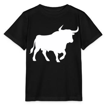 stier - Stanley/Stella Kinder T-Shirt MINI CREATOR  - Schwarz - Vorne - Mikhail (115cm)