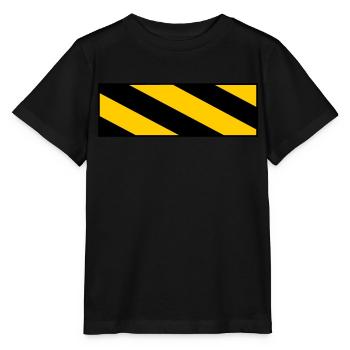 panneau d'avertissement - T-shirt bio MINI CREATOR Stanley/Stella Enfant - noir - Devant - Mikhail (115cm)