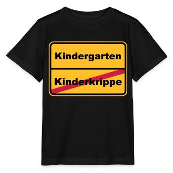 Ortsschild Kinderkrippe - Stanley/Stella Kinder T-Shirt MINI CREATOR  - Schwarz - Vorne - Mikhail (115cm)
